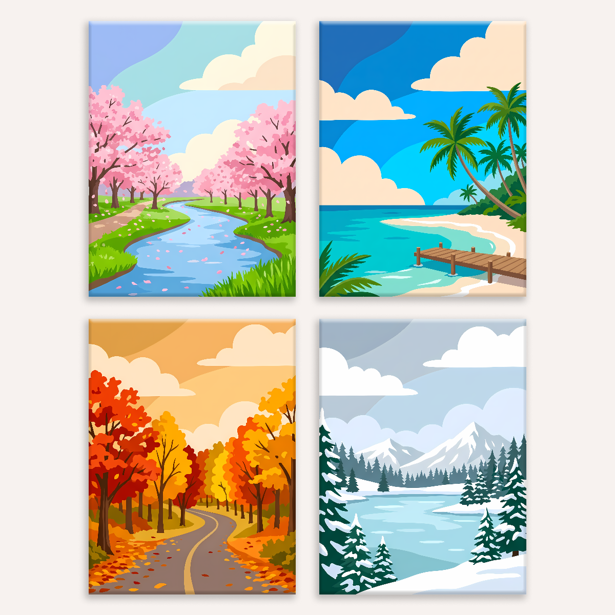 Four Seasons set